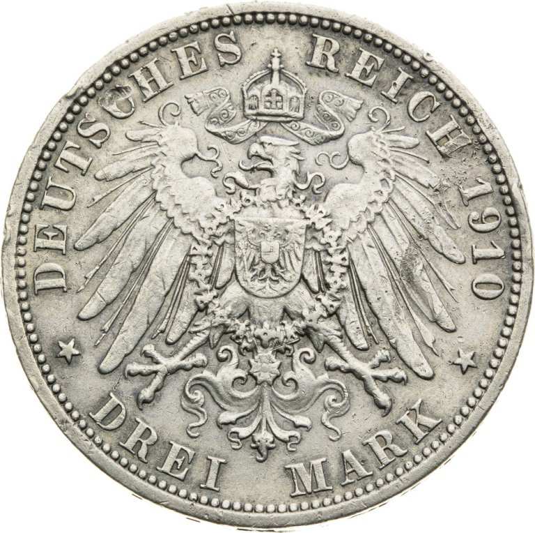 3 Marka 1910 Prusko