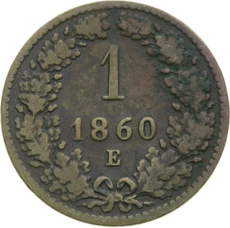 1 Grajciar 1860 E