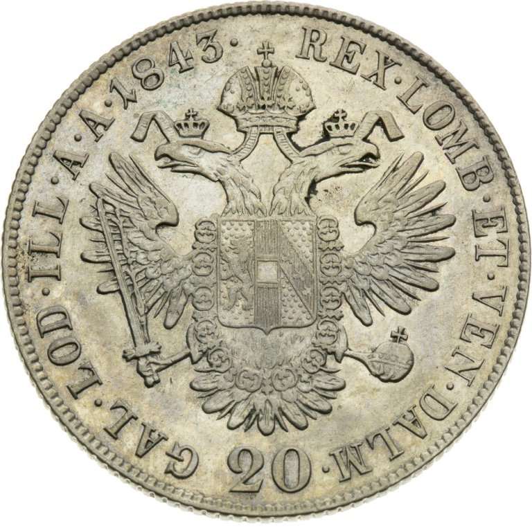 20 Krejcar 1843 C