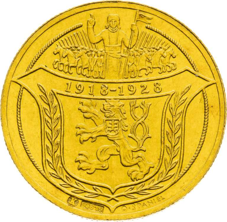 2 Dukátová medaile 1928 - Jsem Ražen z Českého Kovu