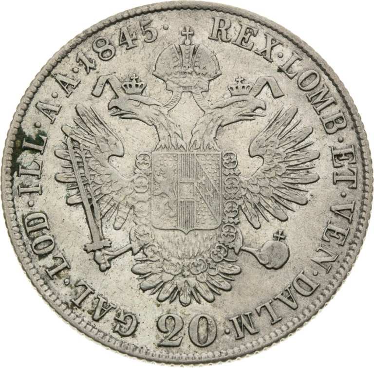 20 Kreutzer 1845 C