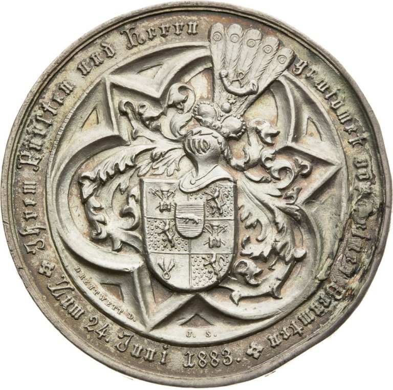 Stříbrná medaile 1883 - Maximilian Maria Furst