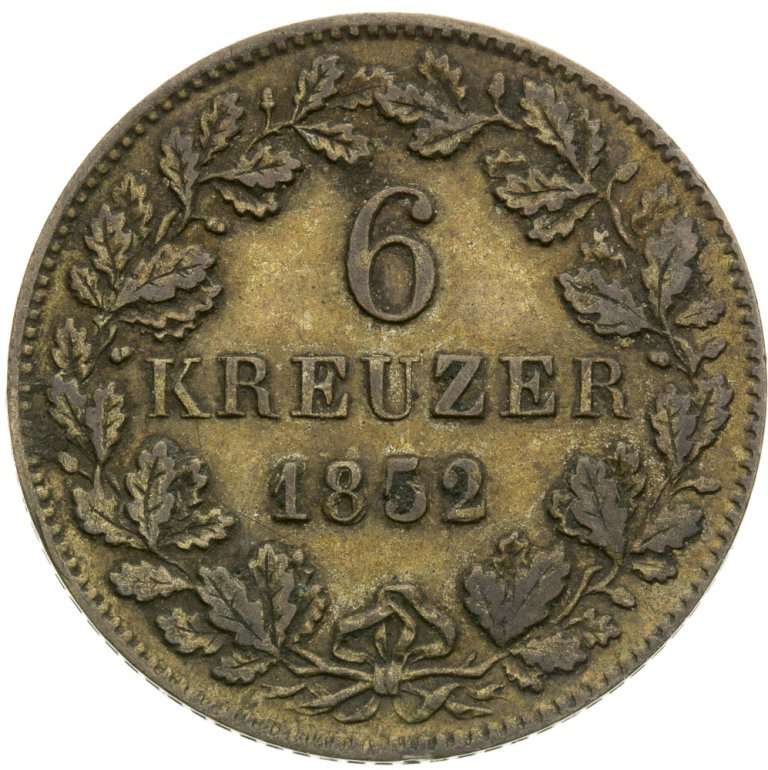 6 Kreutzer 1852