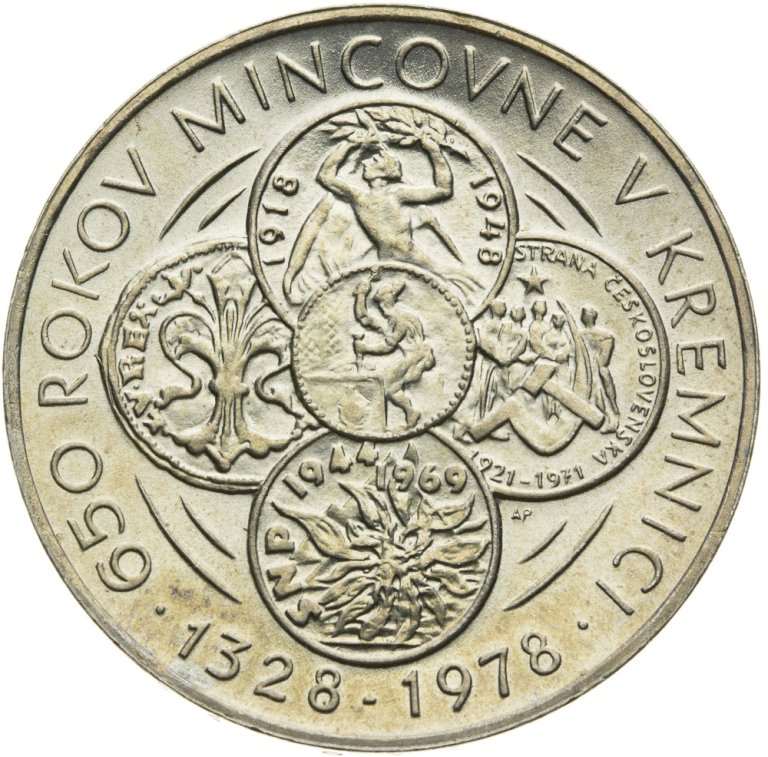 50 Koruna 1978 - 650th anniversary of Kremnica Mint