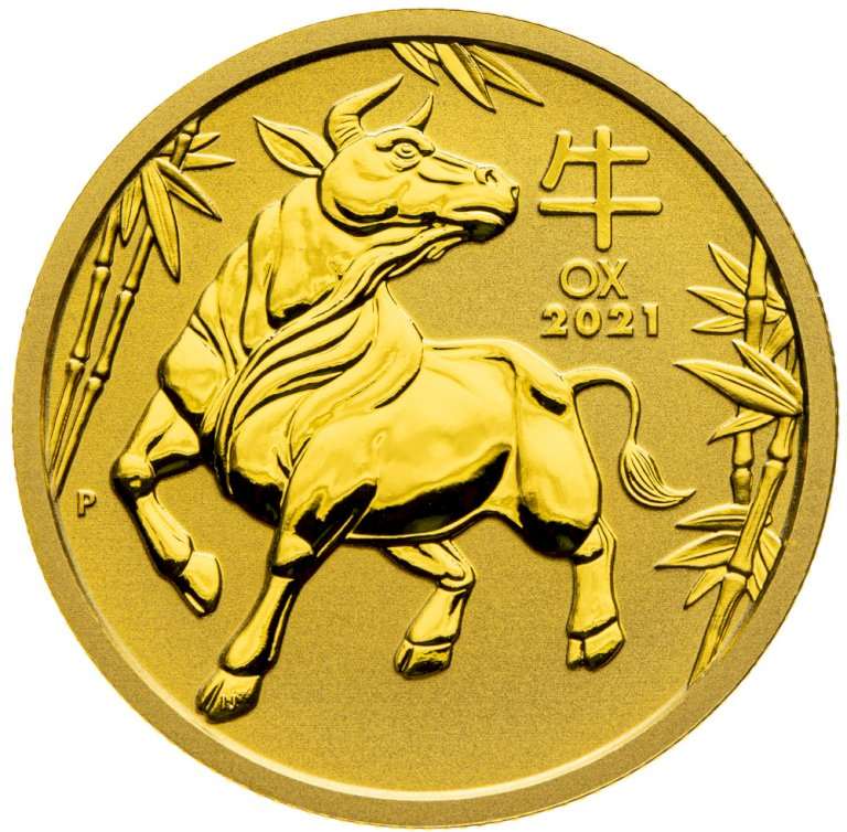 Gold coin Year of the Ox 2021 - 1/2 ounce