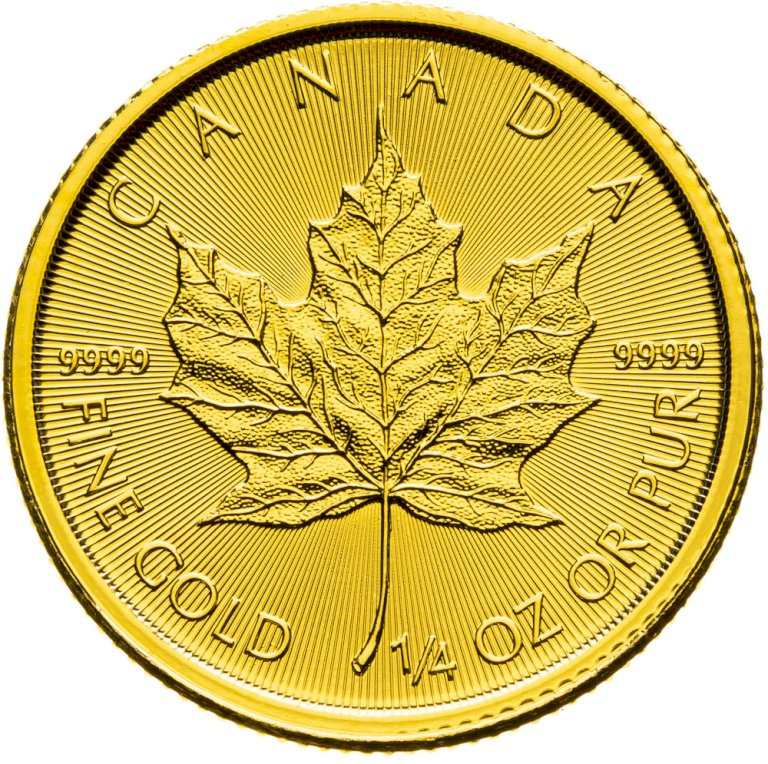 Investiční zlato Maple Leaf - 1/4 unce