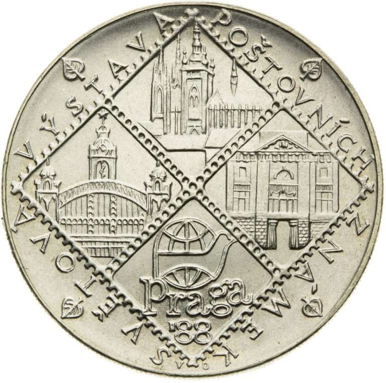 100 Koruna 1988 - Světová výstava poštovných známek - Praga '68 #5
