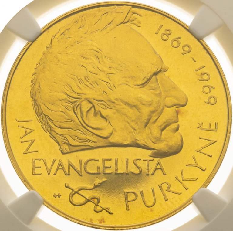 Gold medal 1969 - J. E. Purkyně
