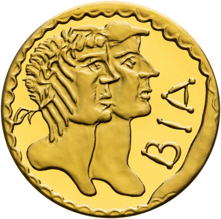 10 Dukátová zlatá medaile s motivem BIATEC, č. 10