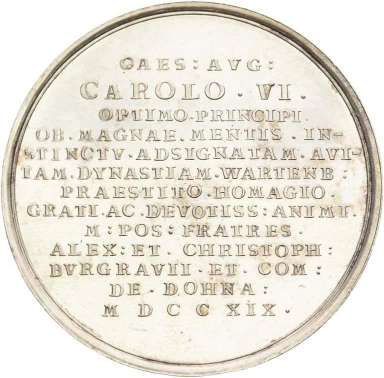 Strieborná medaila 1719 - Holdovanie vo Wartenbergu