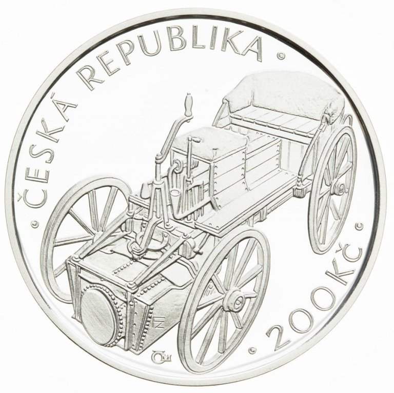 200 Koruna 2015 - 250th anniversary of the introduction of the vehichle by Josef Božek