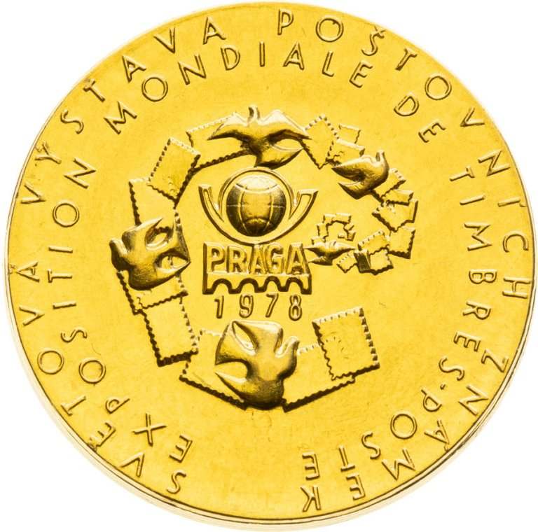 Zlatá medaile 1978 - Světová výstava poštových známek Praha