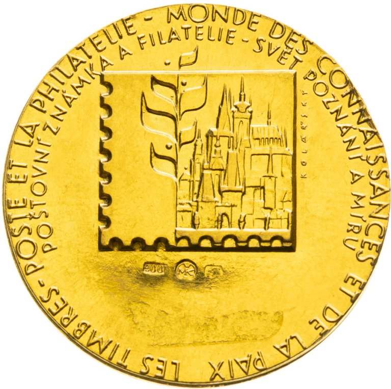 Gold medal 1978 - World Exhibition of Postage Stamps Prague
