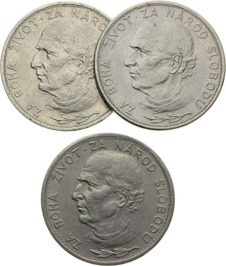 Lot of 5 Koruna coins (3pcs)