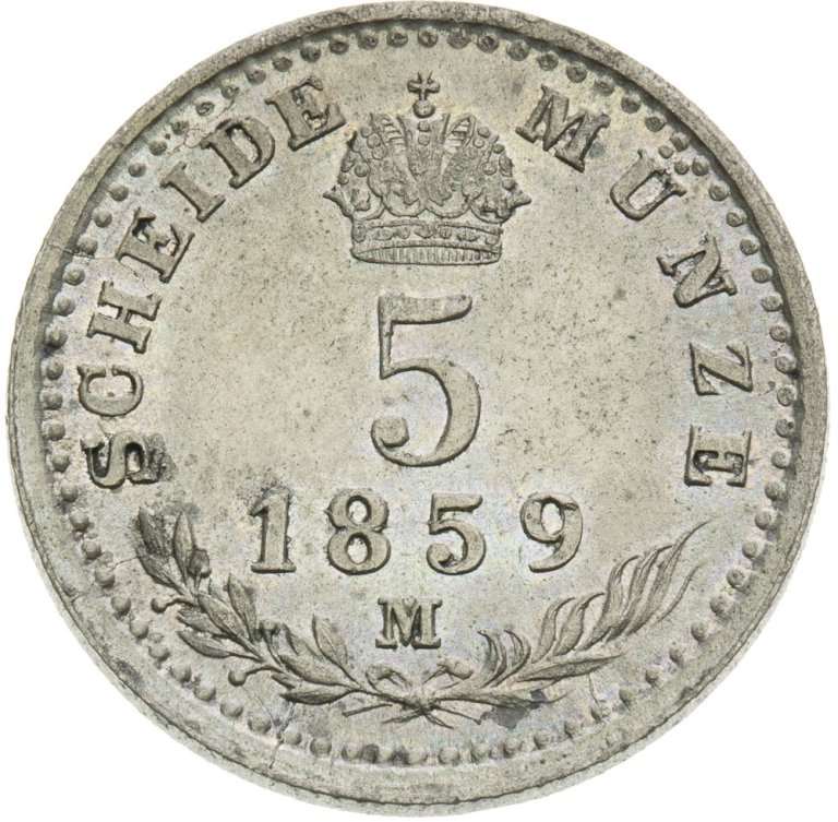 5 Krejcar 1859 M