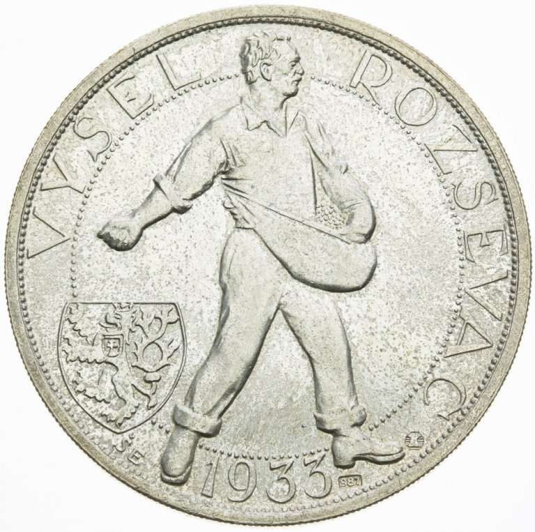 Silver medal 1933 - Antonín Švehla