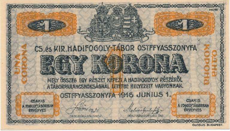 1 Korona 1916 Ostffyasszonyfa - avers