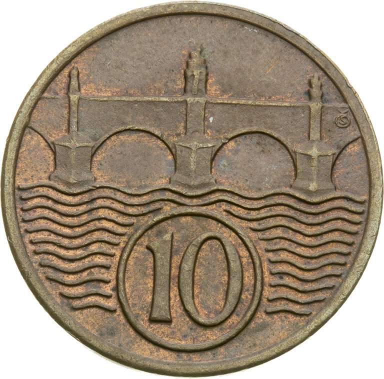 10 Haléř 1938 - avers