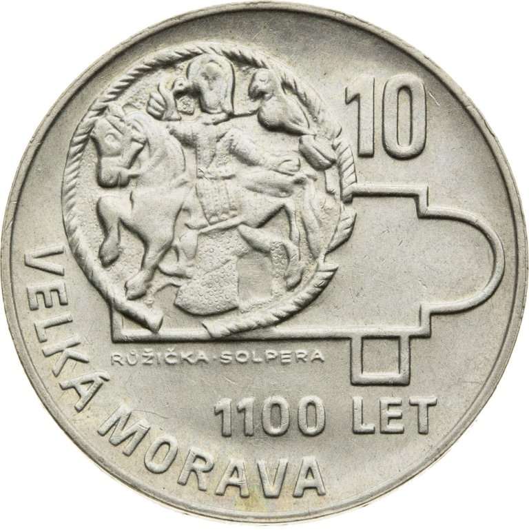 10 Koruna 1966 - Veľká Morava - front