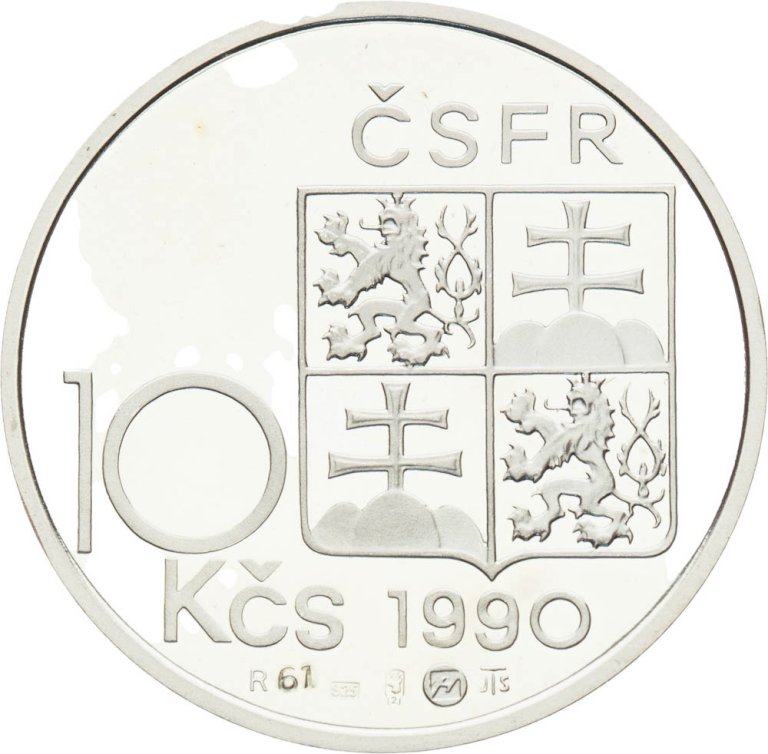 10 Koruna 1990 - T. G. Masaryk (silver replica no. 61) (2)