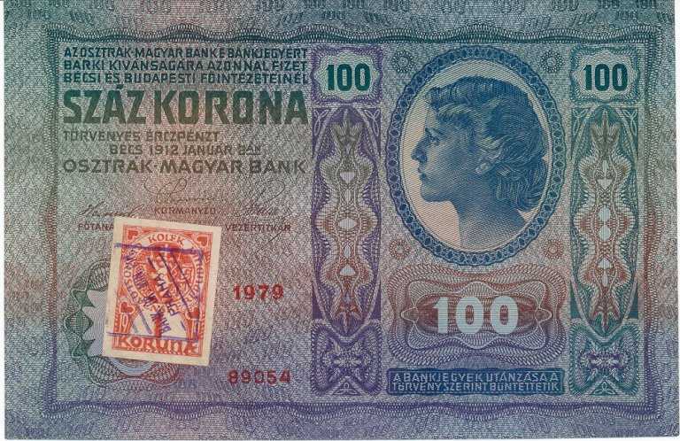 100 K 1912, s. 1979 (falešný kolek) (1)