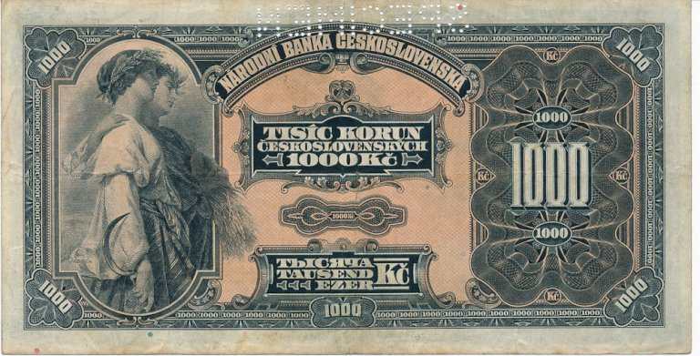 1000 Kč 1932 A perf. (2)
