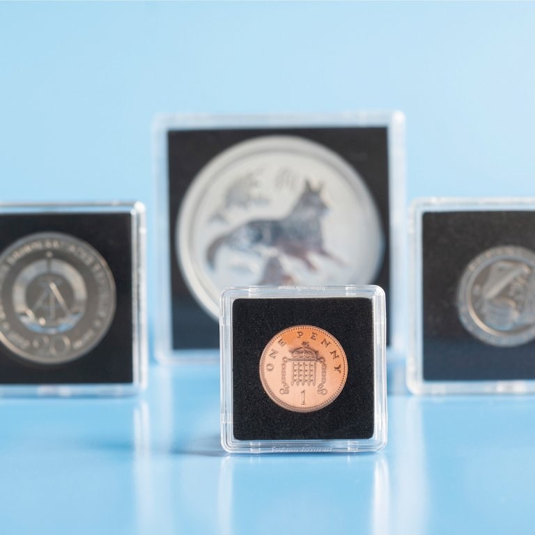 Kapsle na mince QUADRUM MINI, 10 ks