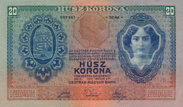 20 Korona 1907 s. 1770 - front