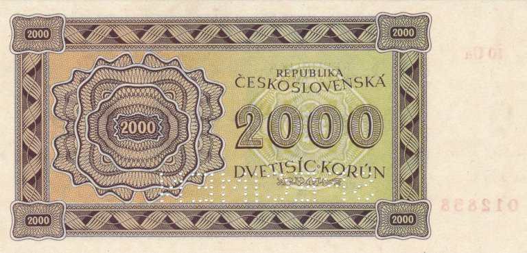 2000 Koruna 1945 10 Úa perf. (2)