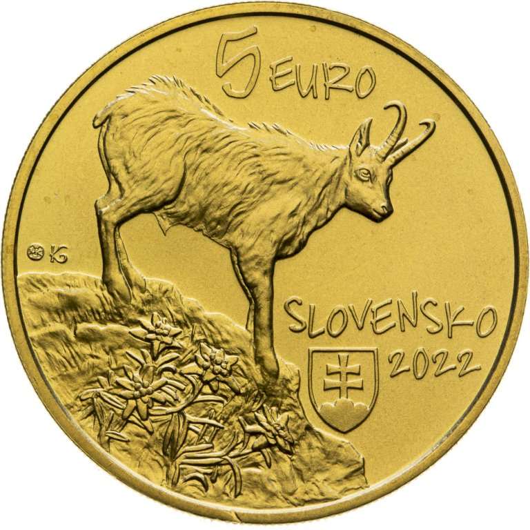 5 Eur 2022 - Kamzík Vrchovský Tatranský - avers