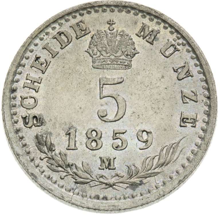 5 Krejcar 1859 M (2)