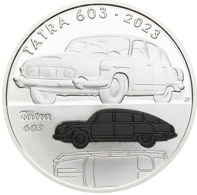 500 Koruna 2023 - Tatra 603 (proof) - front