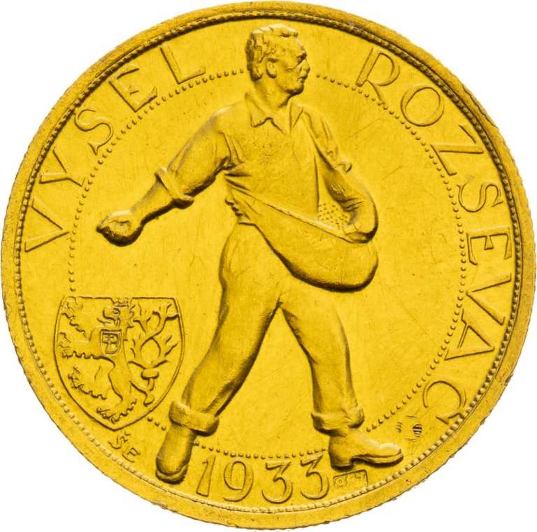 Zlatá medaile 1933 (Dukát) - Švehla
