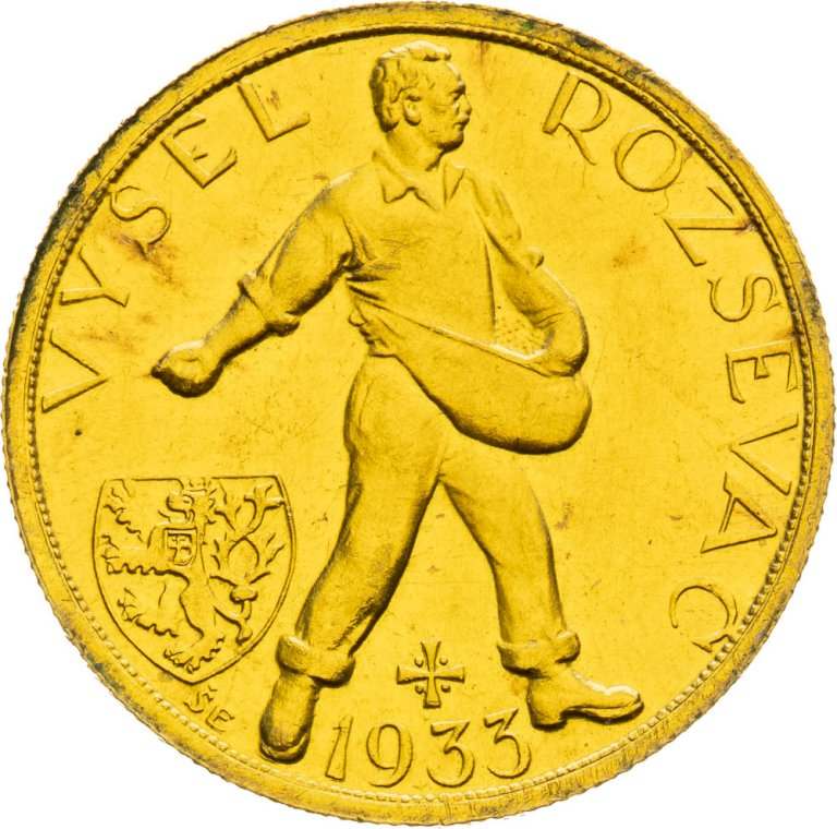 Zlatá medaile 1933 (Dukát - úmrtní) - Švehla