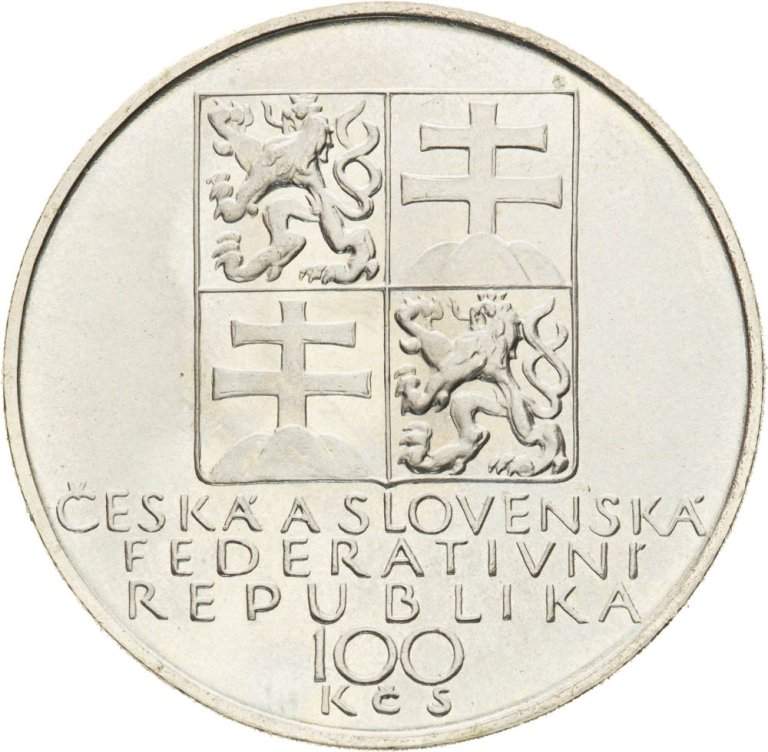 100 Kčs 1991 - Antonín Dvořák
