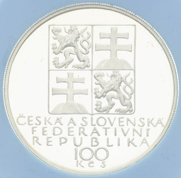 100 Koruna 1991 - Antonín Dvořák (proof)