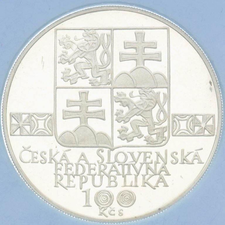 100 Koruna 1993 - Muzeálna slovenská spoločnosť (proof)