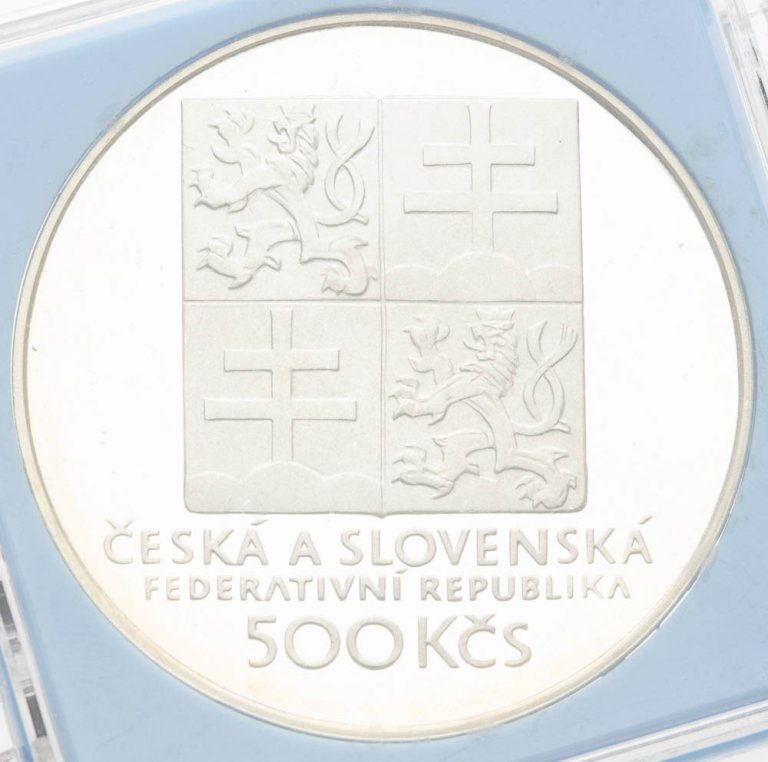 500 Kčs 1993 - Československý tenis (proof)