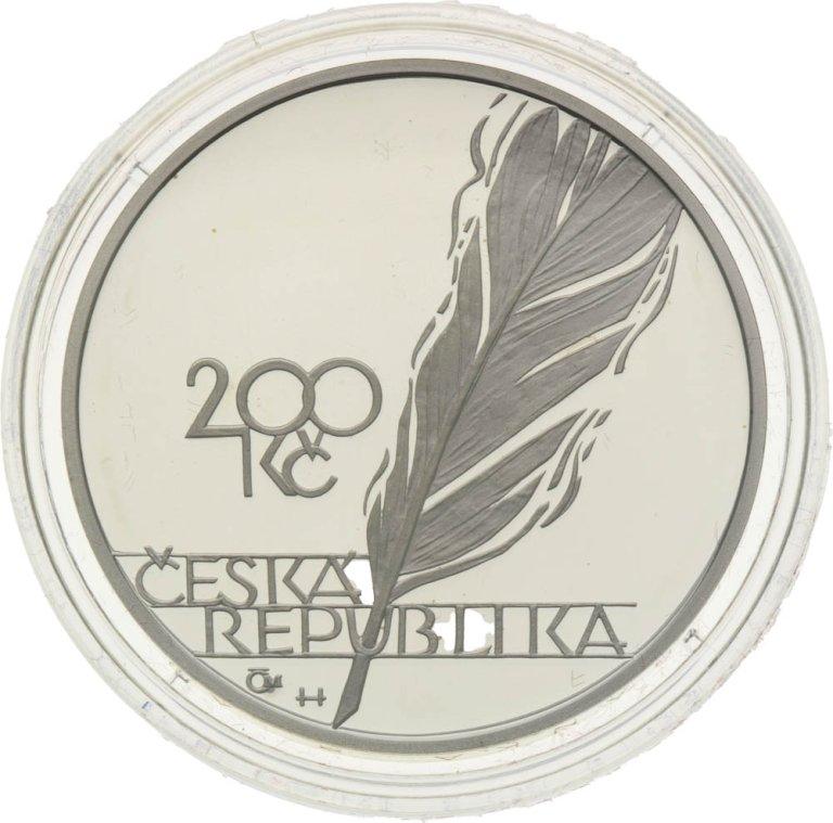 200 Kč 2003 Jaroslav Vrchlický - strieborné pamätné mince ČNB (2)