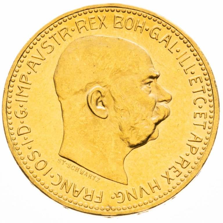 20 Koruna 1910 - avers