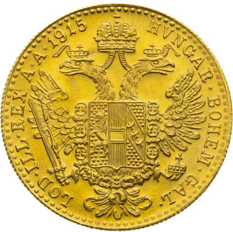 Investičné zlato Dukát František Jozef I. 1915 - Novorazba