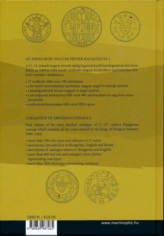 Katalog arpádovských mincí I. část