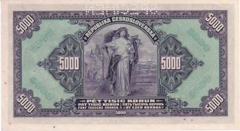 5000 K 1920 C stamp (perforated)