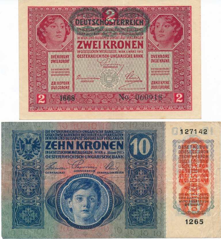 Lot 2pcs of banknotes