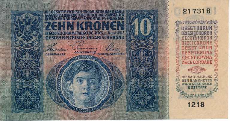 10 K 1915 (cut stamp)