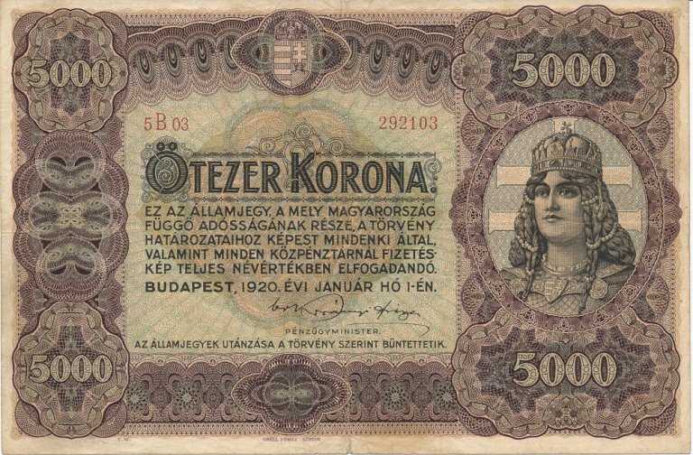 5000 Korona 1920 5B03