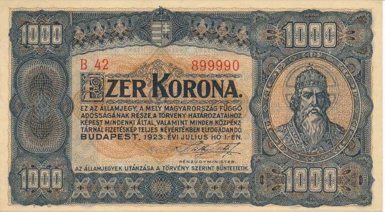 1000 Korona 1923 B42