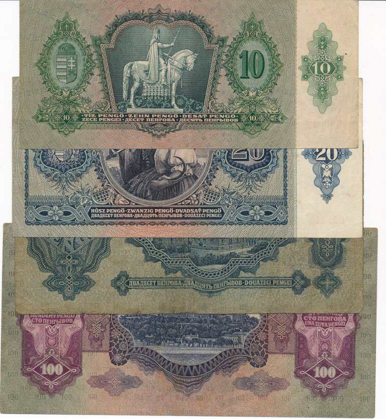 Lot of banknotes (4pcs)