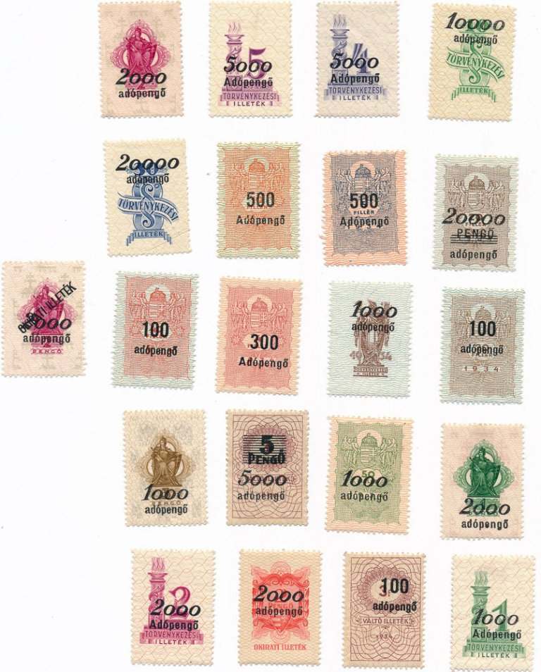 Lot of Adópengo stamps (21pcs)