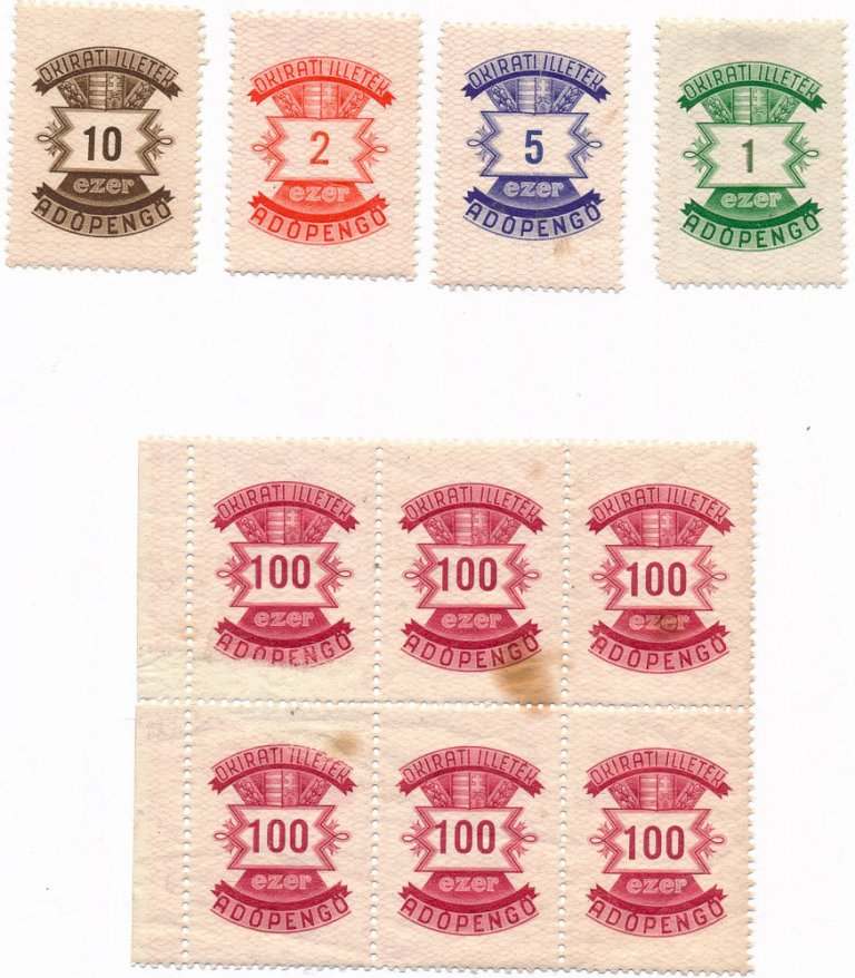Lot of Adópengo stamps (10pcs)